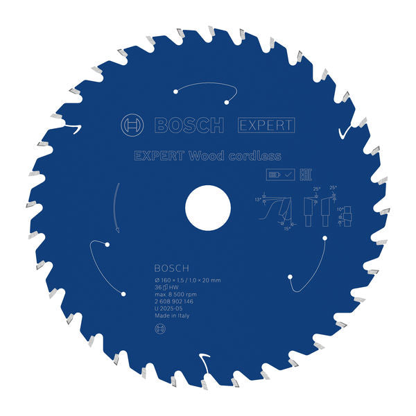 Produktbild von EXPERT Wood Kreissägeblatt, 160x1,45x20 mm, Z36