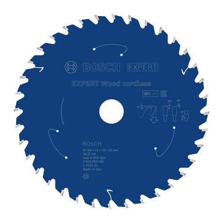 Produktbild von EXPERT Wood Kreissägeblatt, 160x1,45x20 mm, Z36