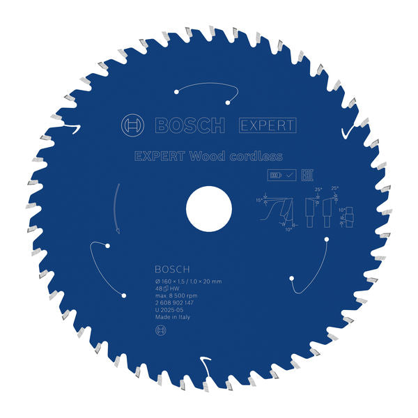 Produktbild von EXPERT Wood Kreissägeblatt, 160x1,45x20 mm, Z48