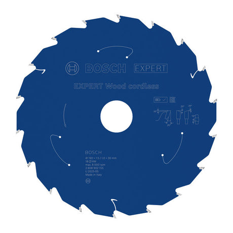 Produktbild von EXPERT Wood Kreissägeblatt, 190x30 mm, Z18