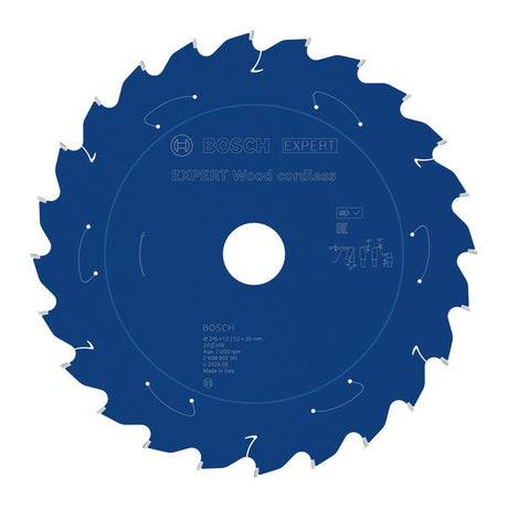 Produktbild von EXPERT Wood Kreissägeblatt, 216x1,7x30 mm, Z24, Zahnwinkel 5°