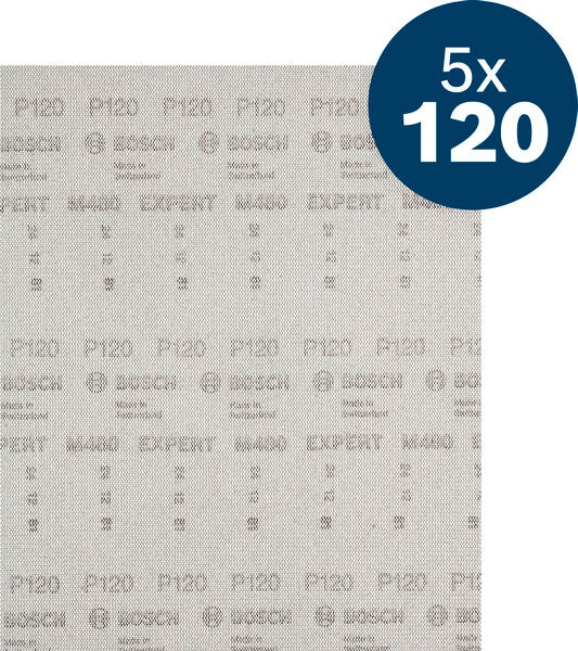 Produktbild Lieferumfang von EXPERT M480 Schleifnetz, 230 x 280 mm, K120, 5 Stk
