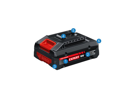 Bosch 18V Expert Akku, 4,0 Ah für Akku-Werkzeuge.
