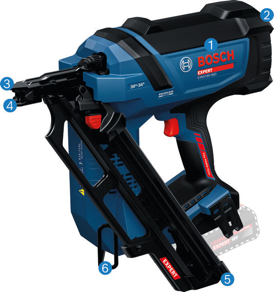 Akku-Holznagler EXNH18V-90D von Bosch .