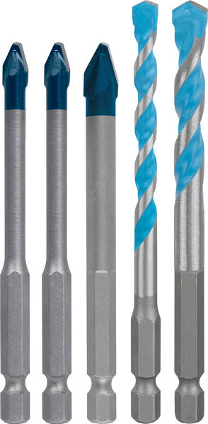 Produktbild von EXPERT HEX-9 Hard Ceramic und HEX-9 Multi Construction Bohrer-Set, 6/8 mm, 5tlg.