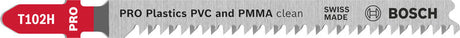 Produktbild von PRO Plastics PVC and PMMA clean T102H Stichsägeblatt, 100 mm, 5-tlg.