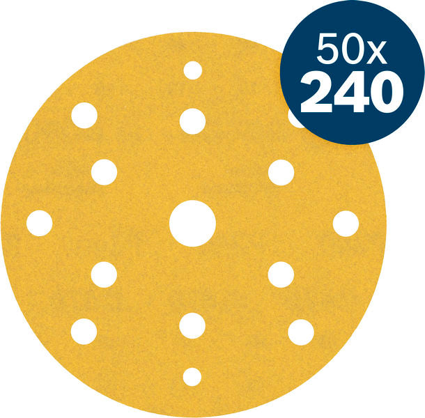 Produktbild Lieferumfang von EXPERT C470 Schleifpapier, 150 mm, K240, 50 Stk