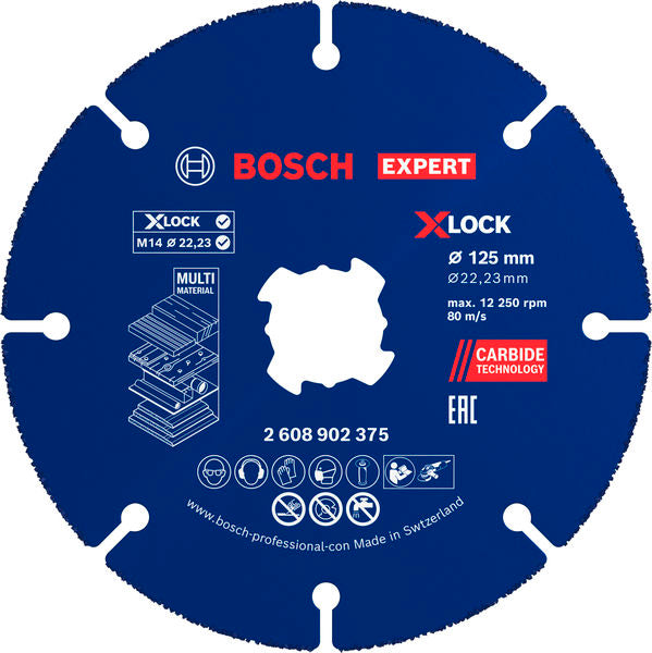 Produktbild von EXPERT Multi Material Carbide-Trennscheibe, 125 x 22,23 mm, X-Lock, 10-tlg.