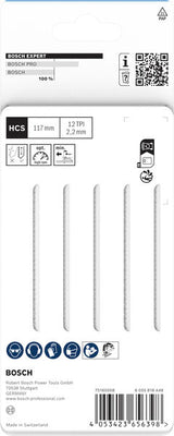 Bosch EXPERT Wood 2-seitig sauberes T308BOP Stichsägeblätter-Paket.