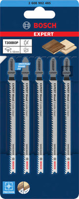 Bosch EXPERT Wood 2-seitig sauberes T308BOP Stichsägeblätter-Paket.