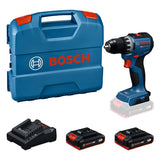 Produktbild von Akku-Bohrschrauber GSR18V-52 mit 2x GBA 18V 2 Ah Akku in L-Case