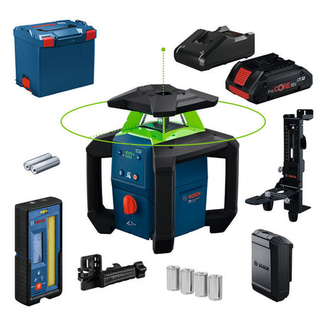 Produktbild von Rotationslaser GRL18V-4-34CVG mit 1x Akku ProCORE 18V 4 Ah und Wandhalterung in L-BOXX 374