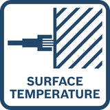 Oberflächentemperatur vom Typ K.