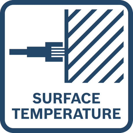 Oberflächentemperatur vom Typ K.