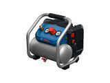Bosch GKO18V-51 Luftkompressor mit Kontrollmanometern.