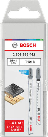 Bosch T101B Stichsägeblätter-Set mit EXPERT T308BFP-Bonus.