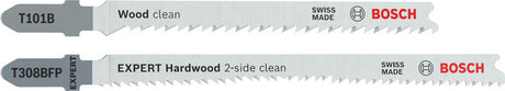 Produktbild von Stichsägeblätter-Set T101B und EXPERT Hardwood 2-side clean T308BFP 26-teilig