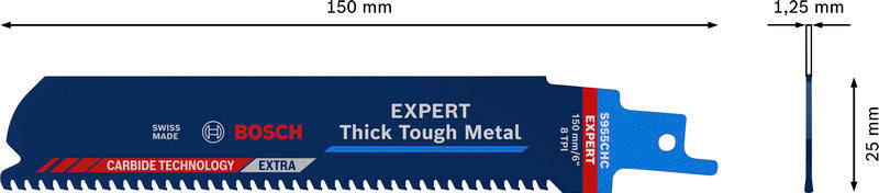 Säbelsägeblatt S955CHC Thick Tough Metal EXPERT (100 Stück)