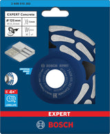 Bosch EXPERT Diamant-Schleifkopf für Beton, passend für 125-mm-Winkelschleifer.