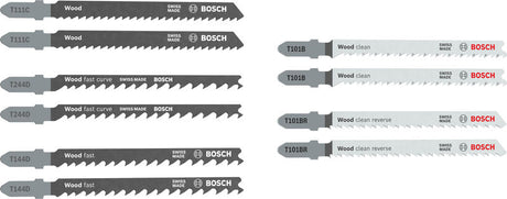 Produktbild von Stichsägeblätter-Set Wood Basic 10-teilig
