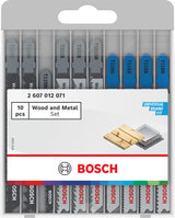 Bosch Stichsägeblatt-Set für Holz und Metall, 10-teilig.