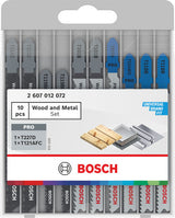 Bosch Stichsägeblatt-Set für Holz und Metall, 10-teilig.