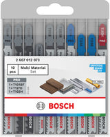 Bosch Mehrzweck-Stichsägeblatt-Set, 10-teilig.