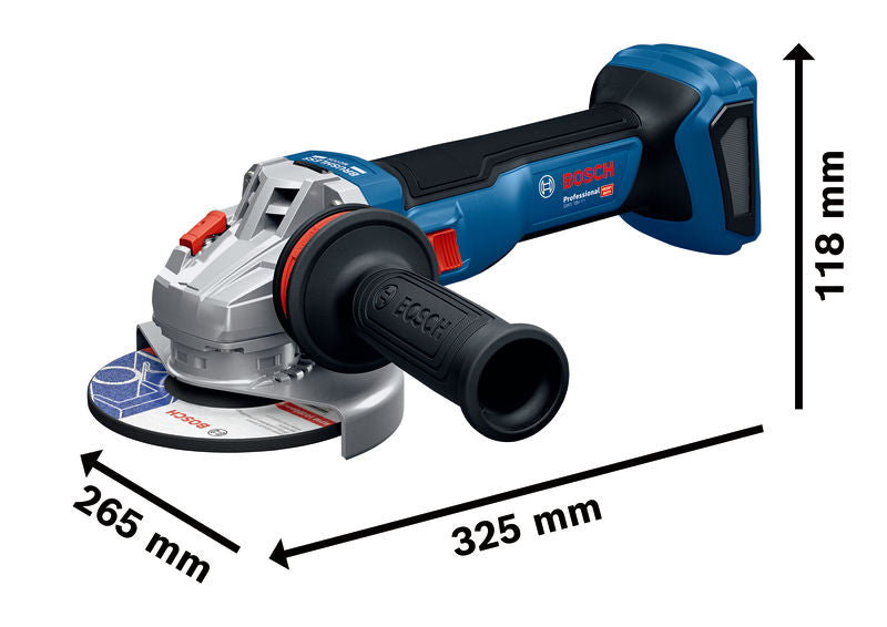 Akku-Winkelschleifer GWS18V-11 inkl. 2x Akku GBA 18V 5.0 Ah und L-BOXX 136