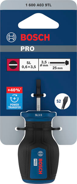 Stubby Schraubendreher SL 0,6 x 3,5 x 25 mm PRO