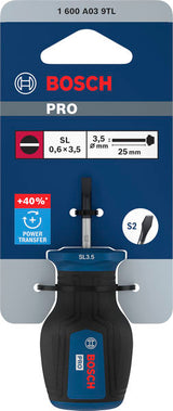 Stubby Schraubendreher SL 0,6 x 3,5 x 25 mm PRO