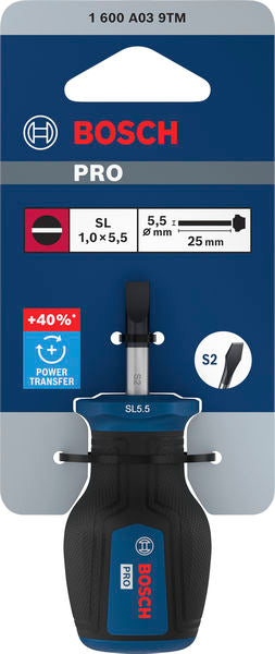 Stubby Schraubendreher SL 1,0 x 5,5 x 25 mm PRO