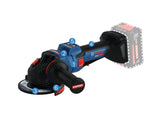 Bosch EXWS18V-15PS Winkelschleifer mit ergonomischem Griff.