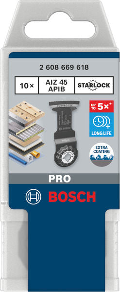 Tauchsägeblatt 45 x 45 mm AIZ 45 APIB PRO (10-teilig)