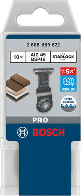 Tauchsägeblatt 45 x 45 mm AIZ 45 BSPIB PRO (10-teilig)