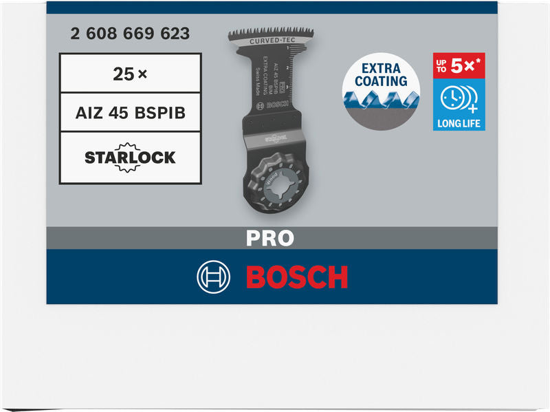 Tauchsägeblatt 45 x 45 mm AIZ 45 BSPIB PRO (25-teilig)