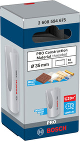 Gewinde-Lochsäge Ø 35 x 60 x 70 mm Construction Material PRO