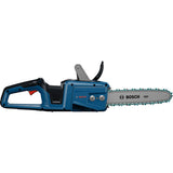 Bosch GKE18V-30 Akku-Kettensäge mit ergonomischem Griff.
