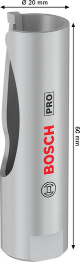 Gewinde-Lochsäge Ø 20 x 60 x 70 mm Construction Material PRO