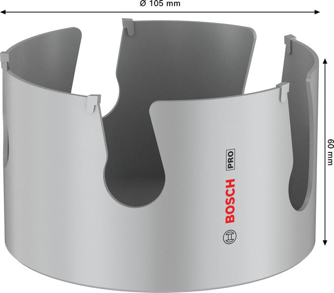 Gewinde-Lochsäge Ø 105 x 60 x 65 mm Construction Material PRO