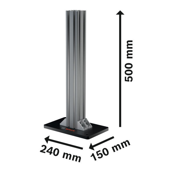 Bosch WF1 Wandhalterung mit 500 mm Höhe.