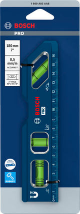 Torpedo-Wasserwaage 180 mm (7") PRO