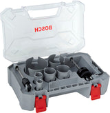 Gewinde-Lochsägen-Set Ø 20/25/35/40/51/68 x 60 x 65 mm Construction Material PRO (9-teilig)