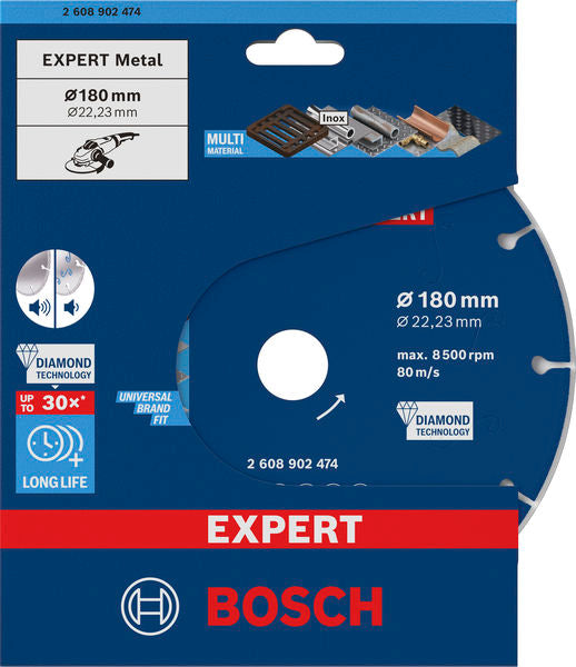 Diamant-Trennscheibe 180 x 22,23 mm EXPERT Metal