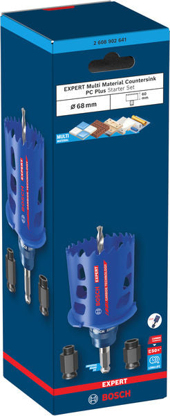 Lochsäge Ø 68 x 60 x 72 mm Multi Material PC Plus EXPERT Starter-Set