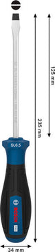 Schraubendreher SL 1,2 x 6,5 x 125 mm PRO