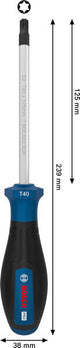 Schraubendreher TX40 x 125 mm PRO