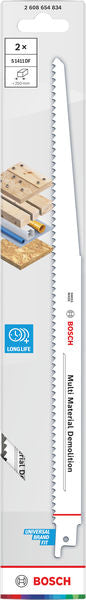 Säbelsägeblatt 1,25 x 19 x 300 mm S 1411 DF Multi Material Demolition (2-teilig)