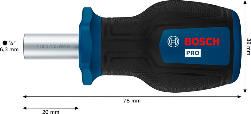 Stubby Bit-Schraubendreher PRO