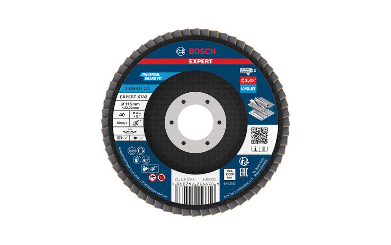 Produktbild von Fächerschleifscheibe 115 mm K40 EXPERT X782 gewinkelt GF T29