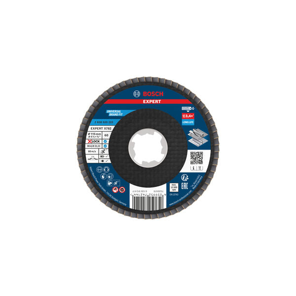 Produktbild von Fächerschleifscheibe 115 mm K60 EXPERT X782 gerade X-Lock GF T27